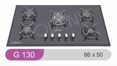 اجاق گاز پودنیس مدل G130 پنج شعله شیشه ایی